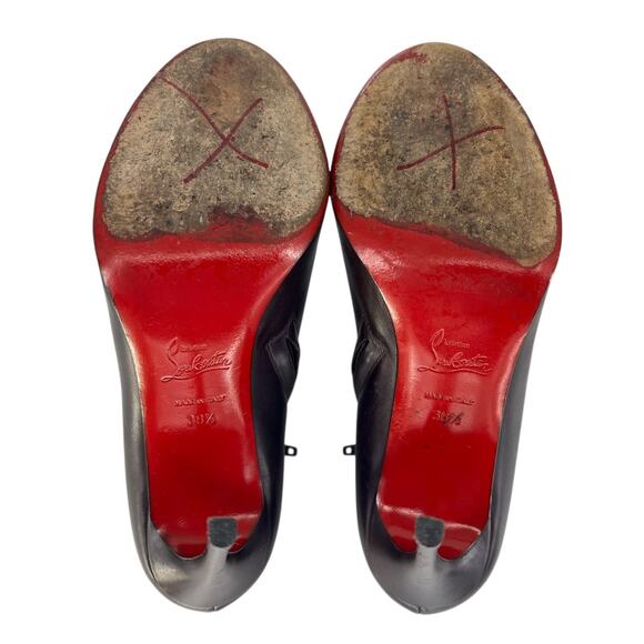 Christian Louboutin Bellissima 100MM Leather Ankle Booties - Picture 15 of 16